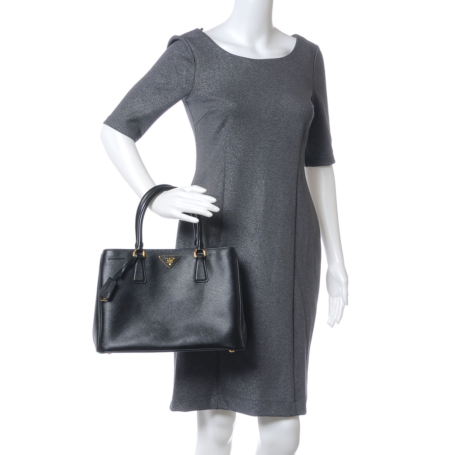 Prada Saffiano Lux Tote Nero Black 2 of 8