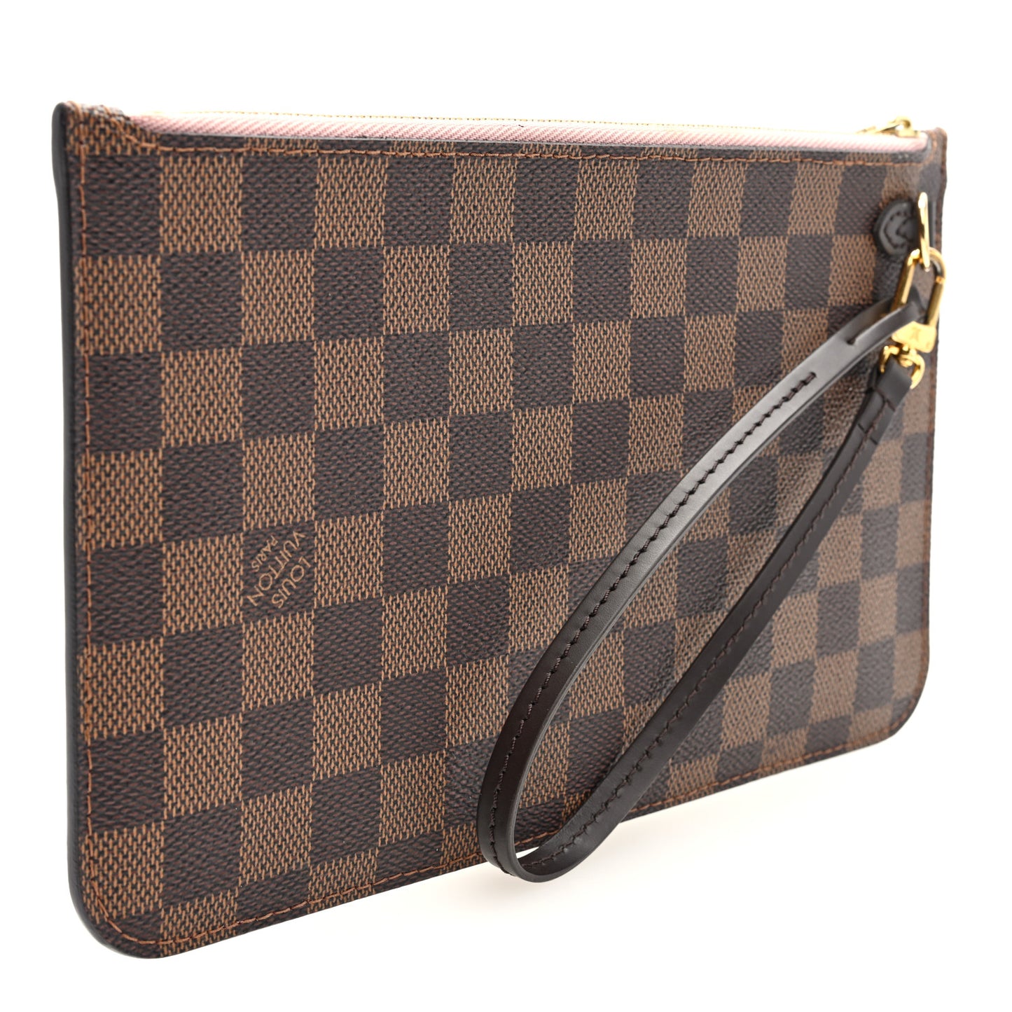 Damier Ebene Neverfull MM GM Pochette Rose Ballerine