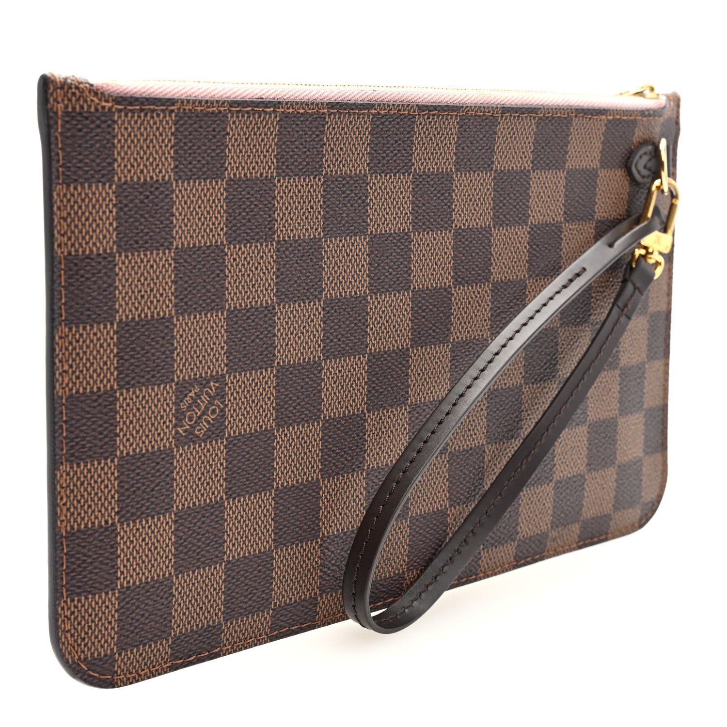 Louis Vuitton Damier Ebene Neverfull MM GM Pochette Rose Ballerine 3 of 6