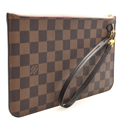 Louis Vuitton Damier Ebene Neverfull MM GM Pochette Rose Ballerine 3 of 6