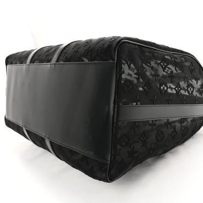 Louis Vuitton Monogram See Through Keepall Bandouliere 50 Black 7 of 11