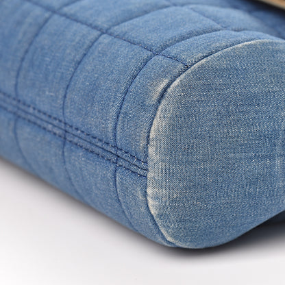 Chanel Denim Chocolate Bar Flap Blue 10 of 17