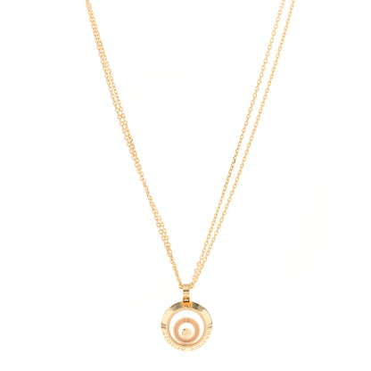Chopard 18K Yellow Gold Diamond Happy Spirit Pendant Necklace 1 of 5