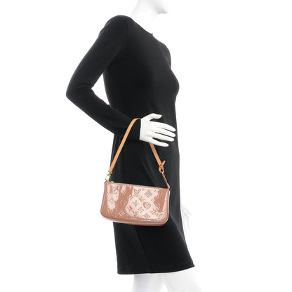 Louis Vuitton Vernis Pochette Accessories NM Rose Velours 2 of 7