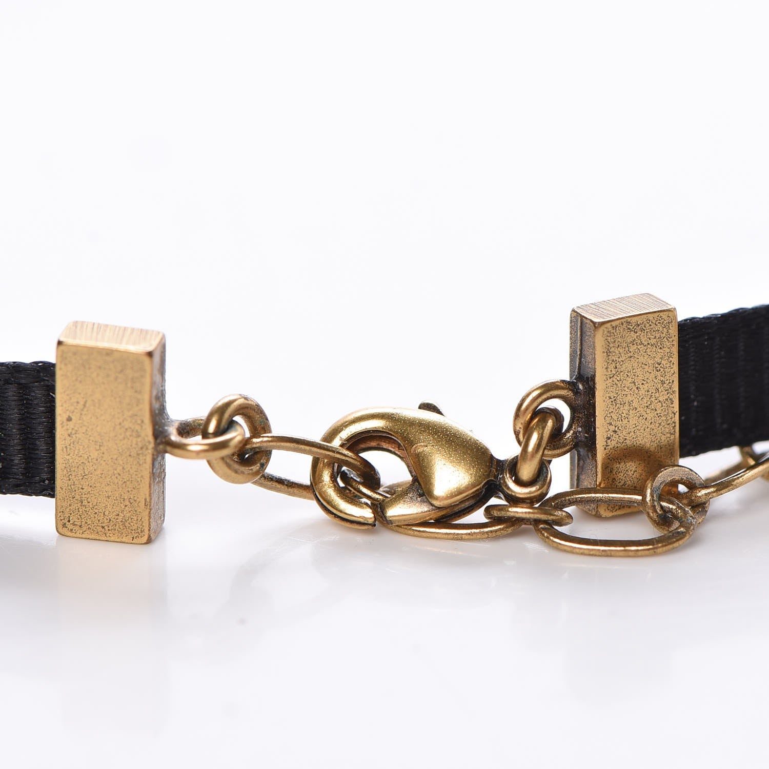Christian Dior Grosgrain Ribbon J'Adior Logo Choker Necklace Black 5 of 6