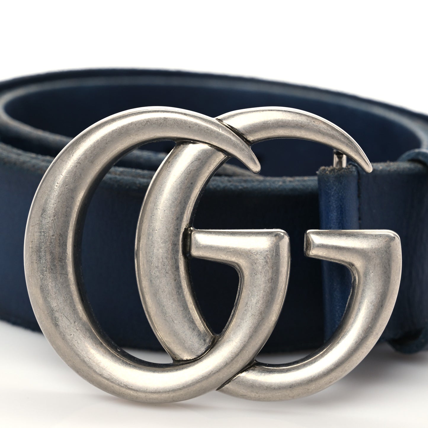 Cuoio Toscano Nickel Double Double G 40mm Belt 95 38 Blue