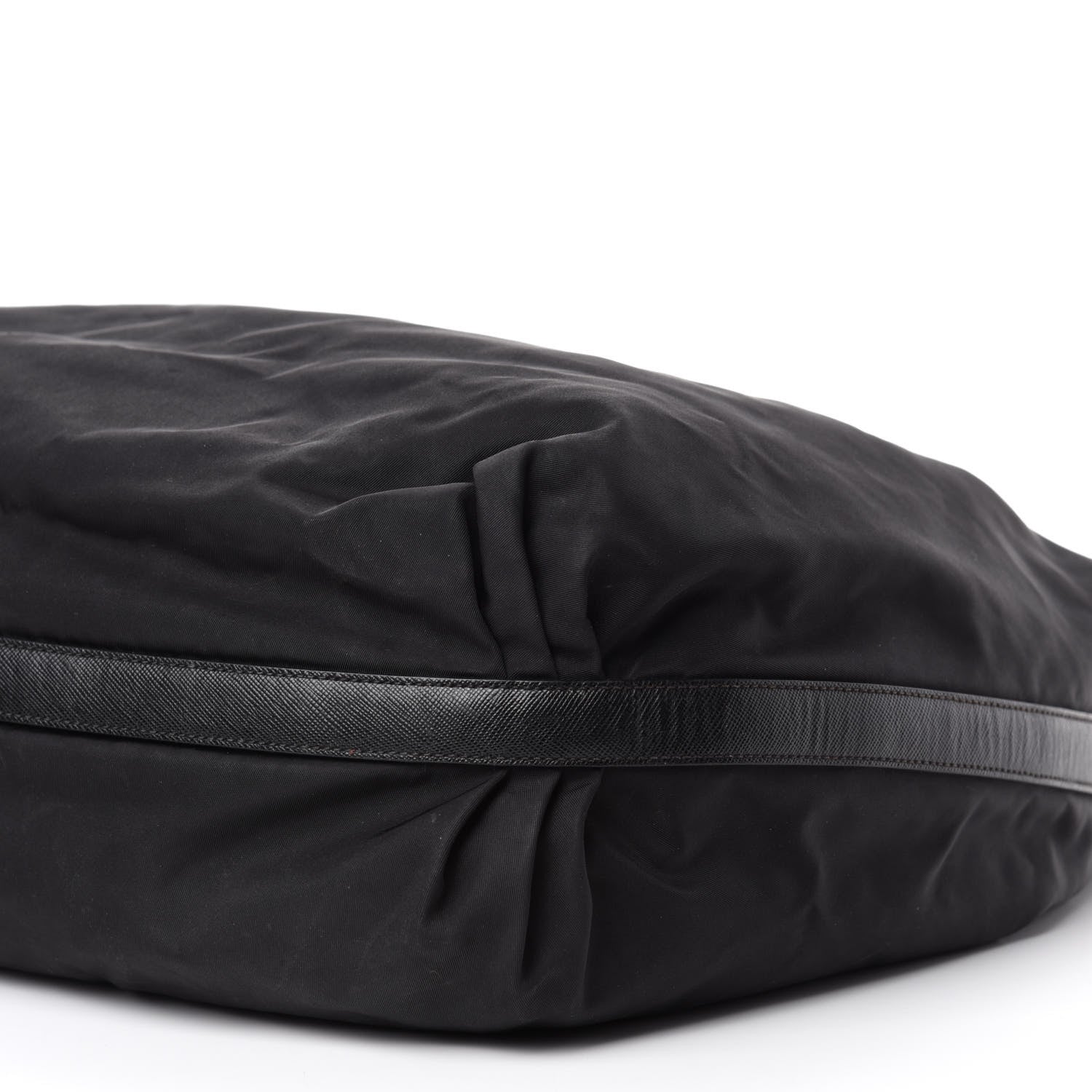 Prada Tessuto Nylon Saffiano Hobo Black 7 of 13