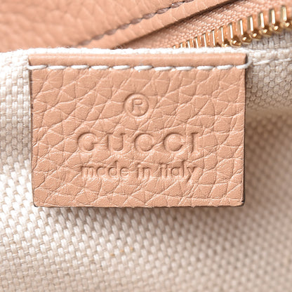Gucci Pebbled Calfskin Small Soho Disco Bag Camelia 8 of 9