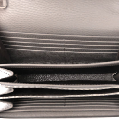 Gucci Dollar Calfskin Crystal Mini Dionysus Chain Wallet Dusty Grey Black Diamond 5 of 9