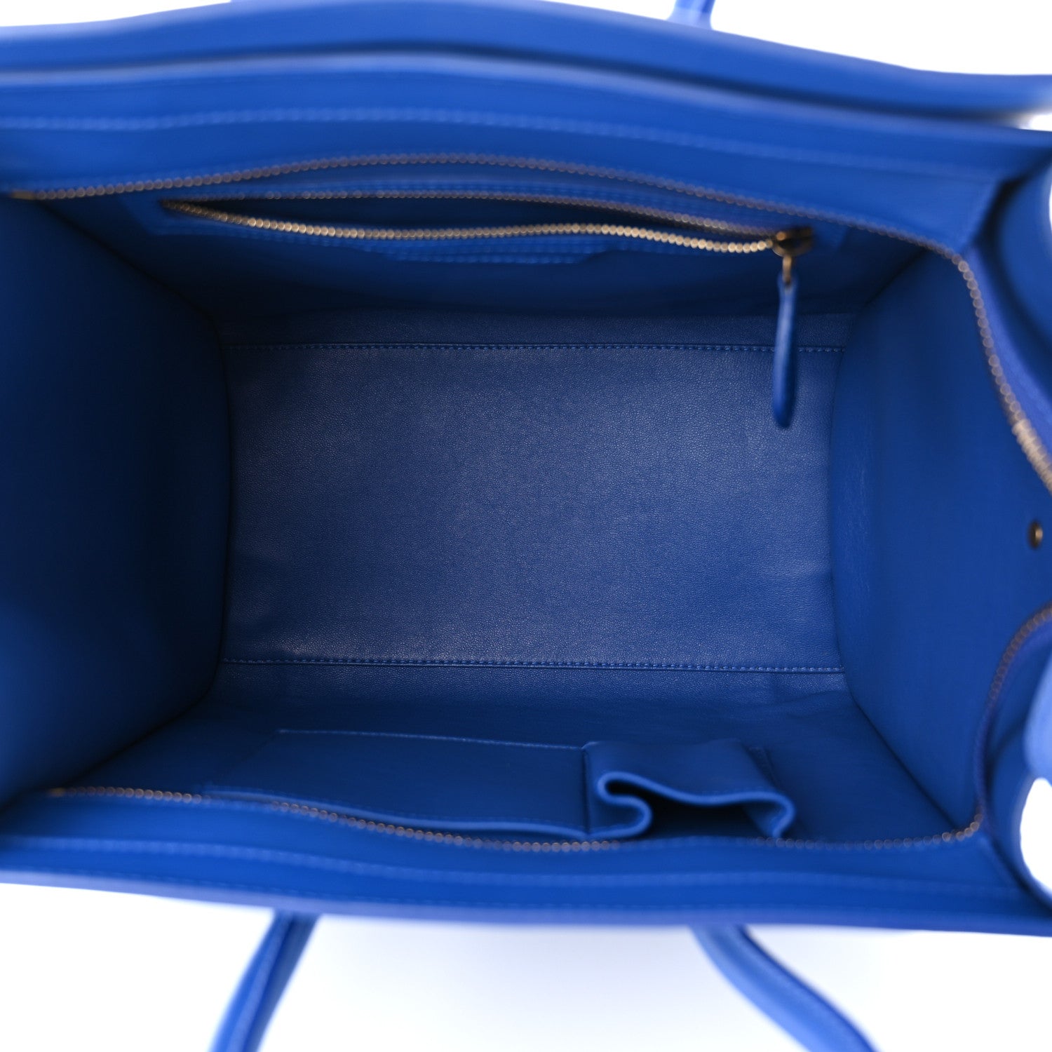 Celine Smooth Calfskin Mini Luggage Royal Blue 5 of 9