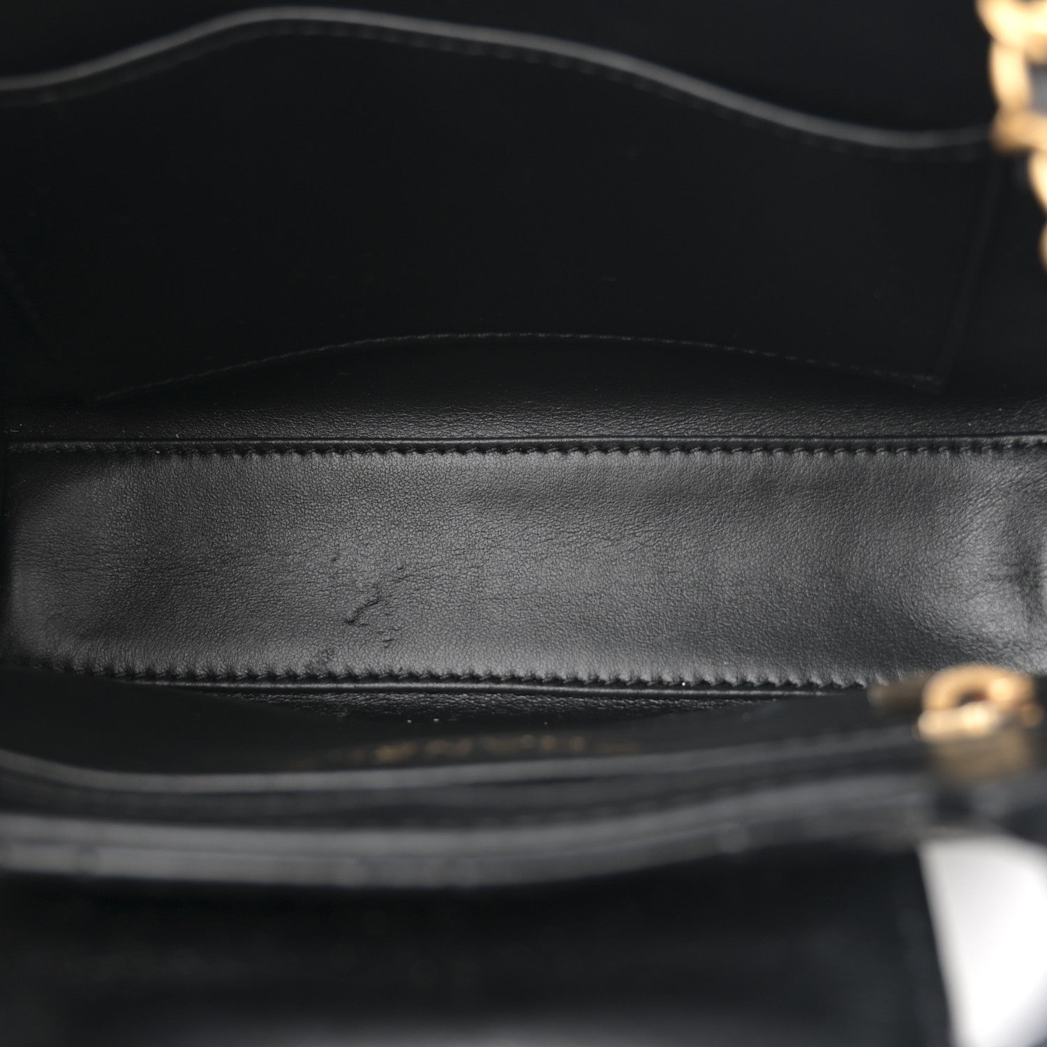 Chanel Shiny Aged Calfskin Quilted Nano Kelly Shopper Black 8 of 21