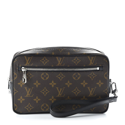 Louis Vuitton Monogram Macassar Kasai Clutch Black 1 of 9