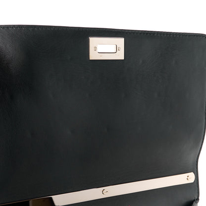 Valentino Garavani VALENTINO GARAVANI Lambskin Lace Large Girello Flap Black 11 of 11