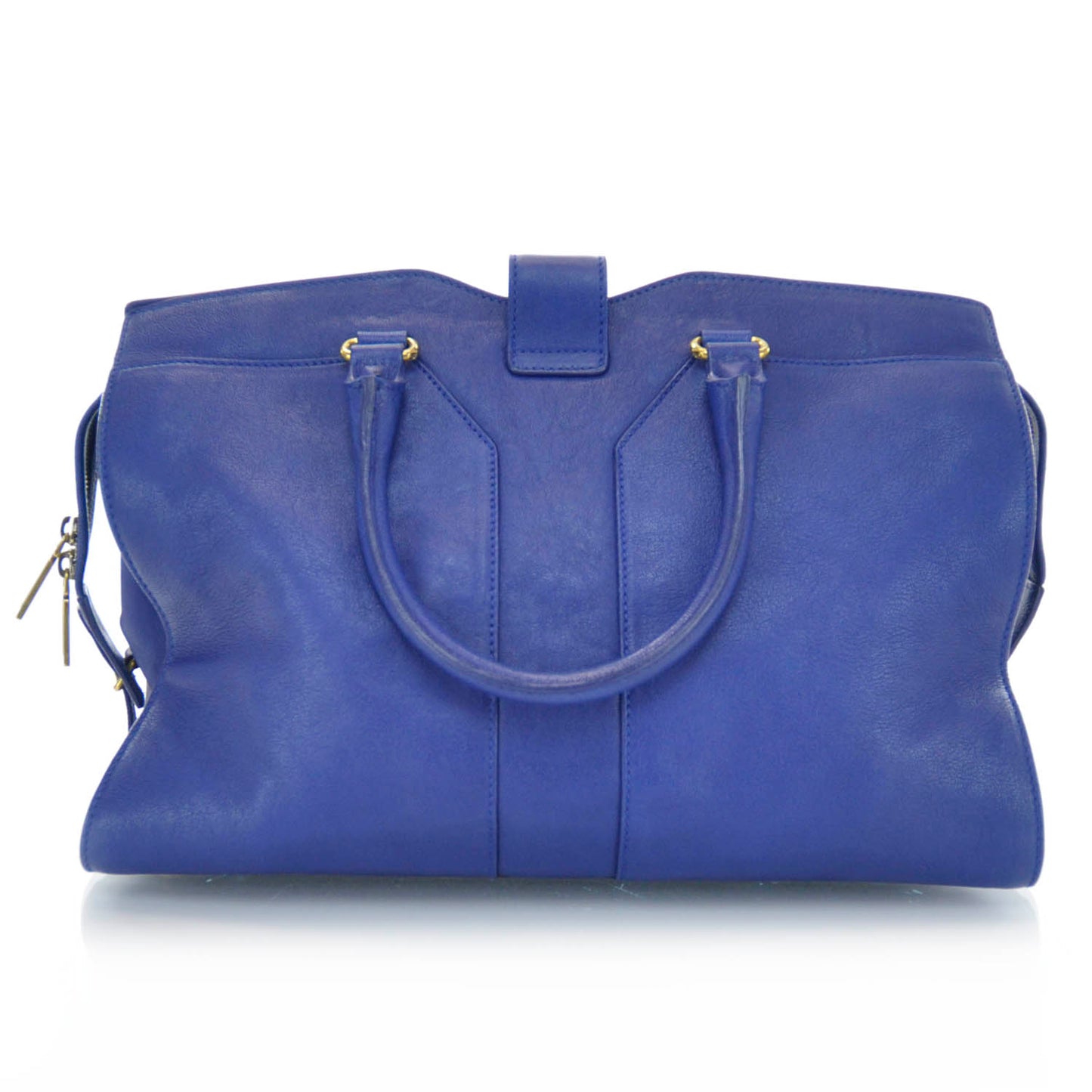 Leather Medium Cabas Chyc Blue