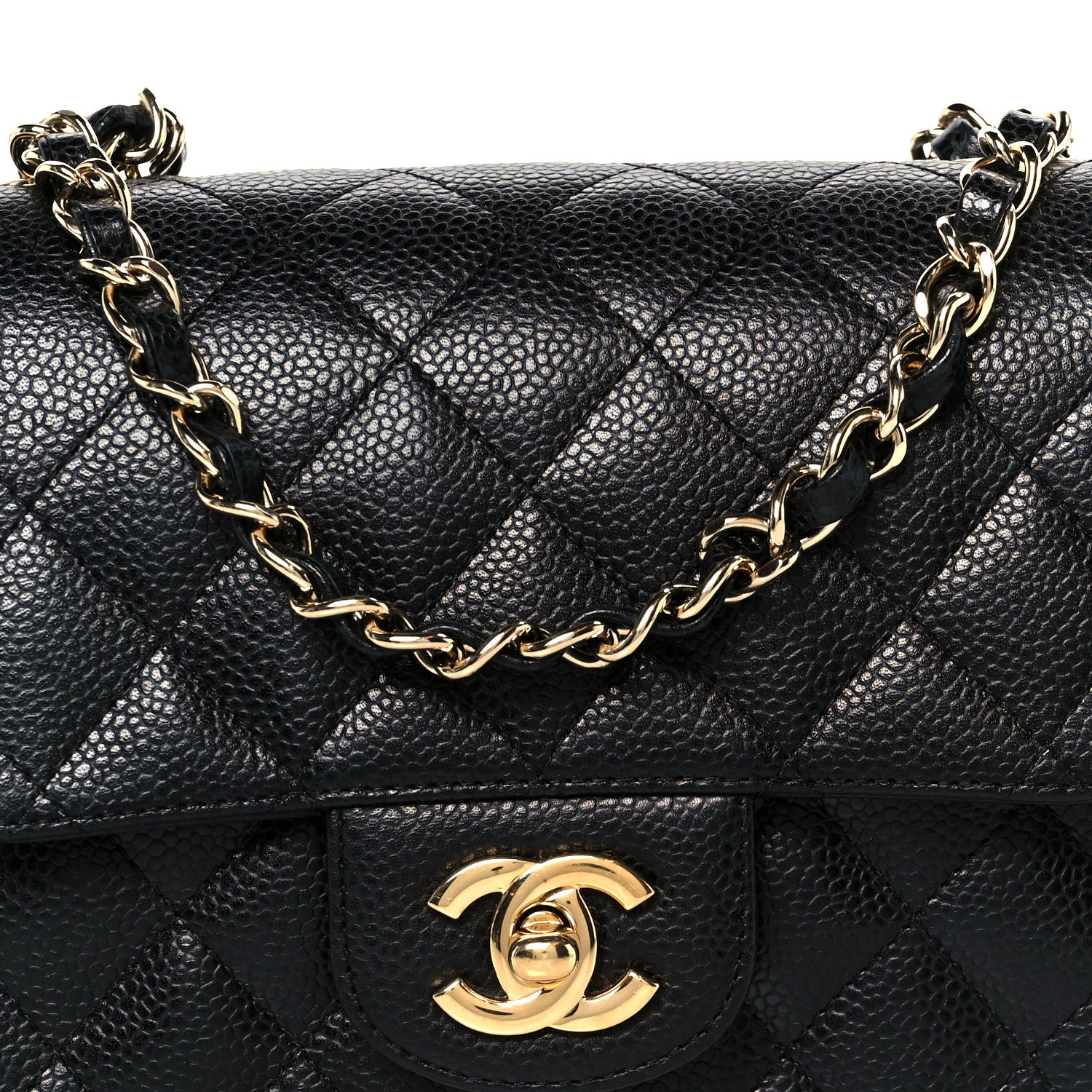 Chanel Caviar Quilted Mini Square Flap Black 8 of 12