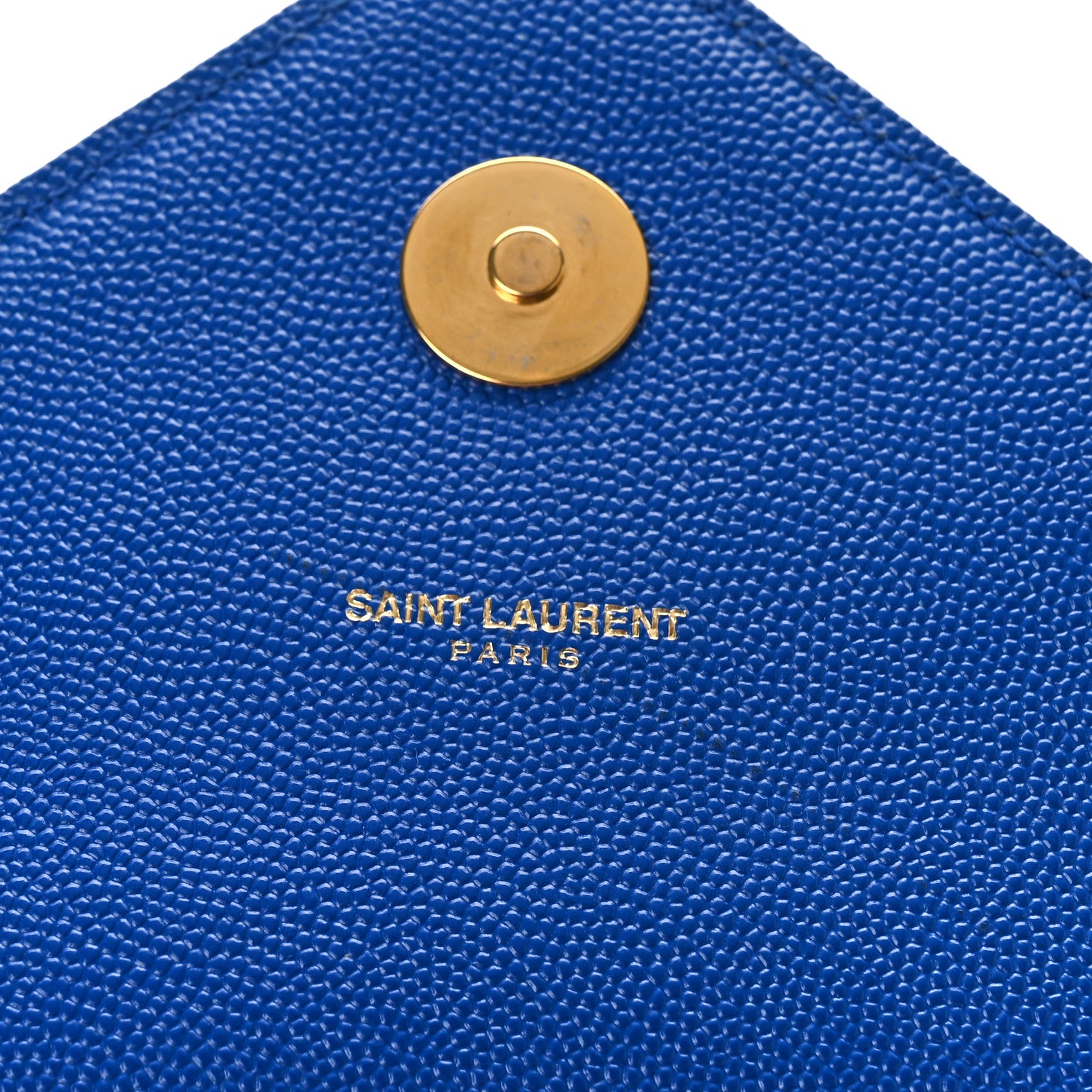 Saint Laurent Grain De Poudre Matelasse Chevron Large Monogram Satchel Blue Majorelle 7 of 9
