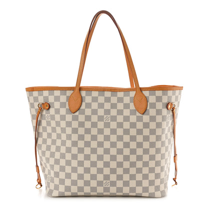 Louis Vuitton Damier Azur Neo Neverfull MM Rose Ballerine 1 of 11