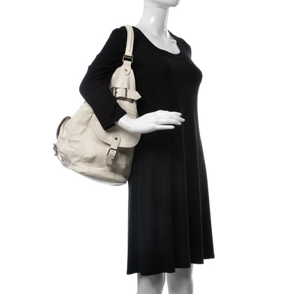 Burberry Calfskin Pocket Shoulder Bag White 2 of 6
