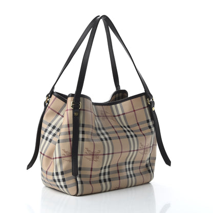 Burberry Haymarket Check Small Canterbury Tote Black 3 of 10