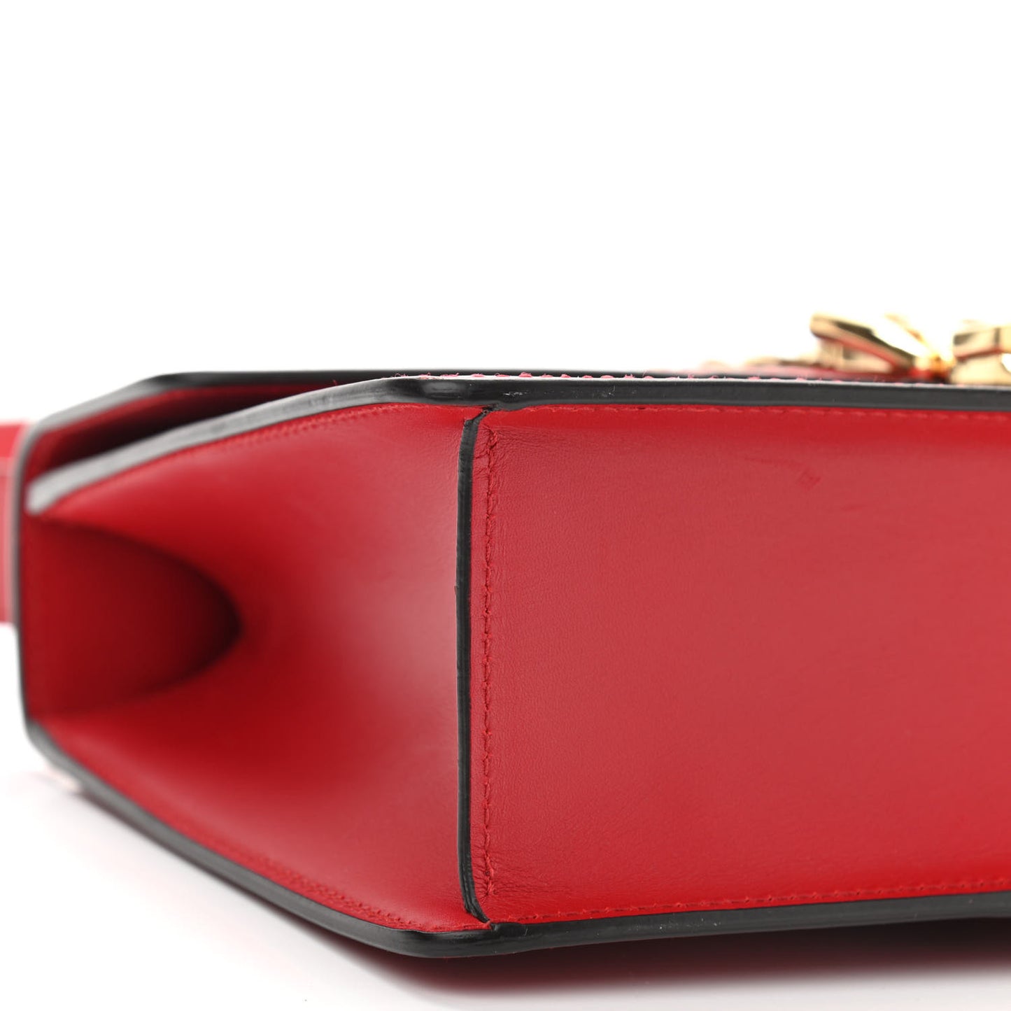 Calfskin Small Sylvie Shoulder Bag Hibiscus Red