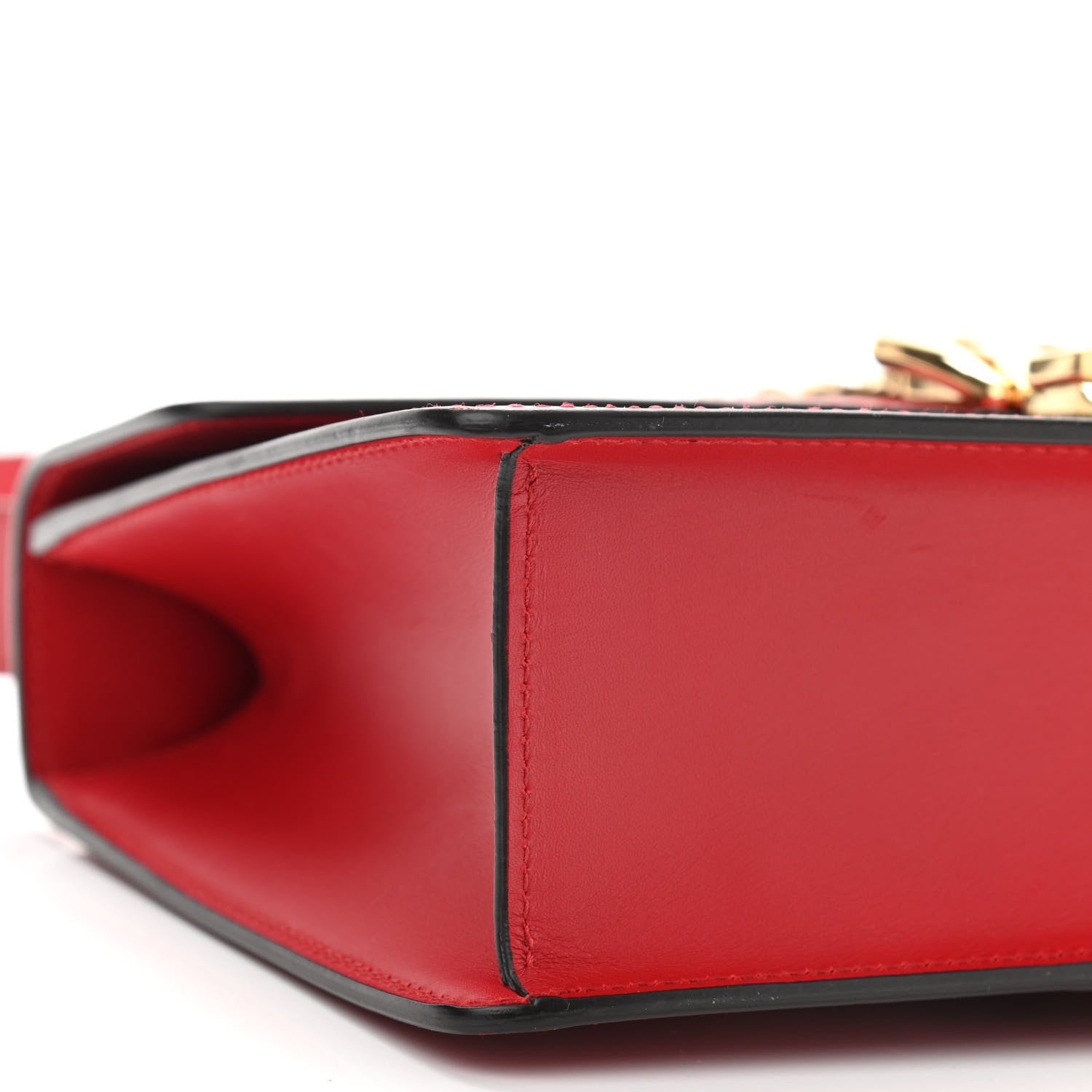 Gucci Calfskin Small Sylvie Shoulder Bag Hibiscus Red 8 of 11