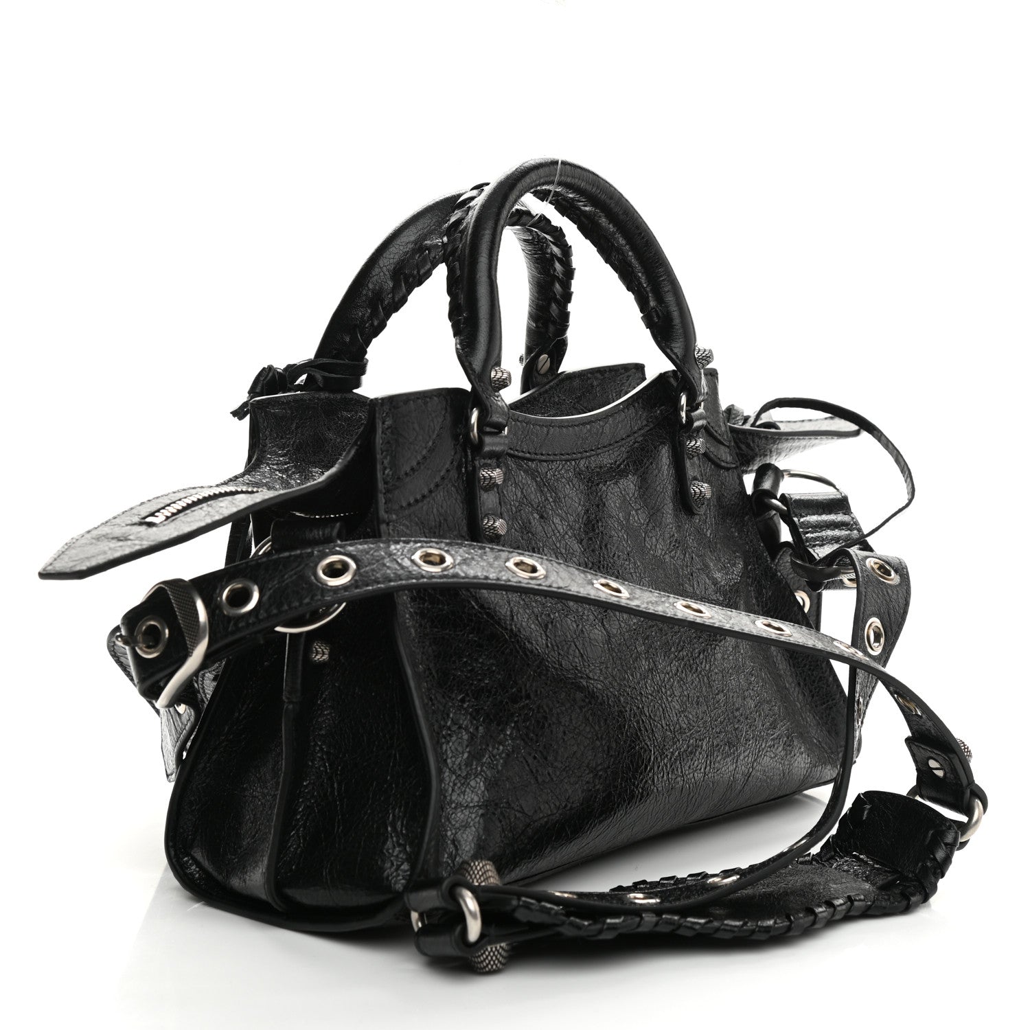 Balenciaga Agneau Arena Neo Cagole Handbag XS Black 3 of 8