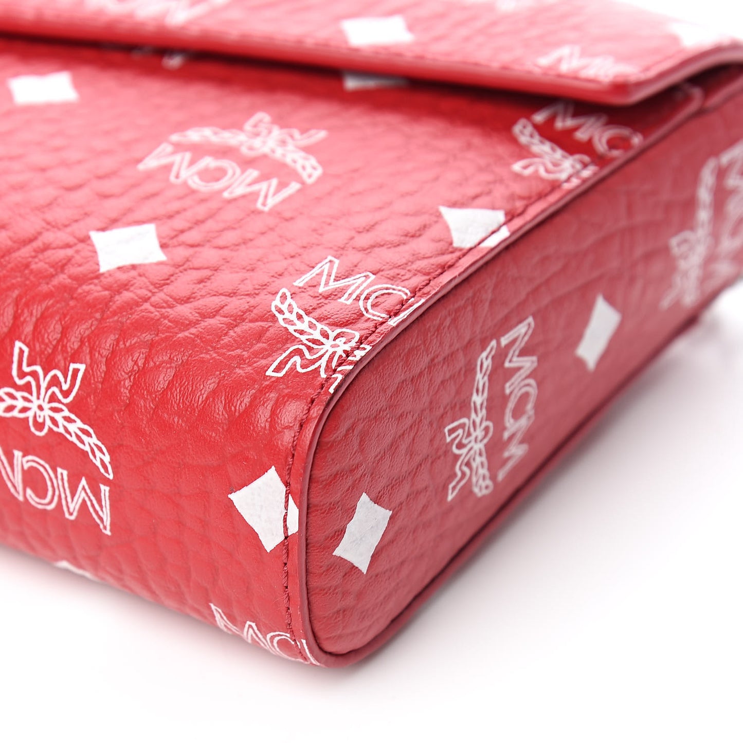 Visetos Monogram Medium Millie Crossbody Bag Ruby Red