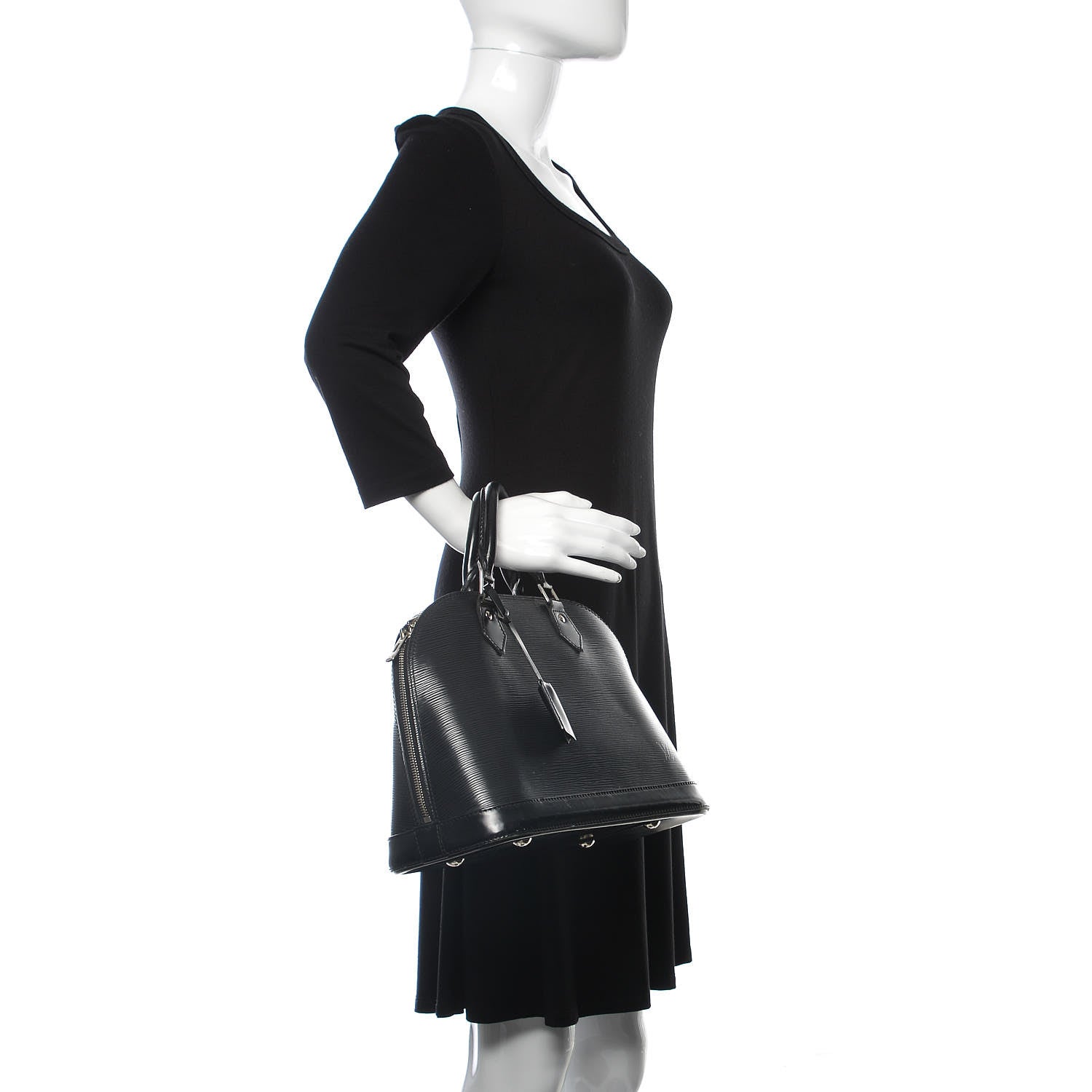 Louis Vuitton Epi Alma PM Black 2 of 28