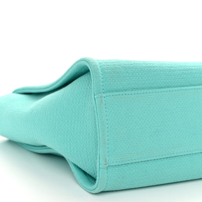 Chanel Mixed Fibers Small Deauville Tote Turquoise 10 of 12
