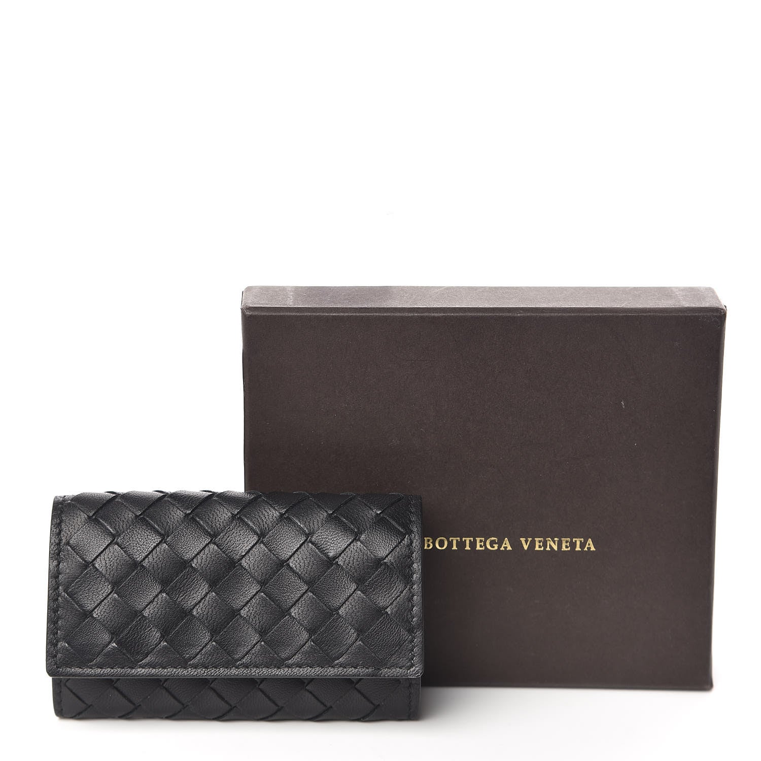 Bottega Veneta Nappa Intrecciato Card Holder Black 8 of 8