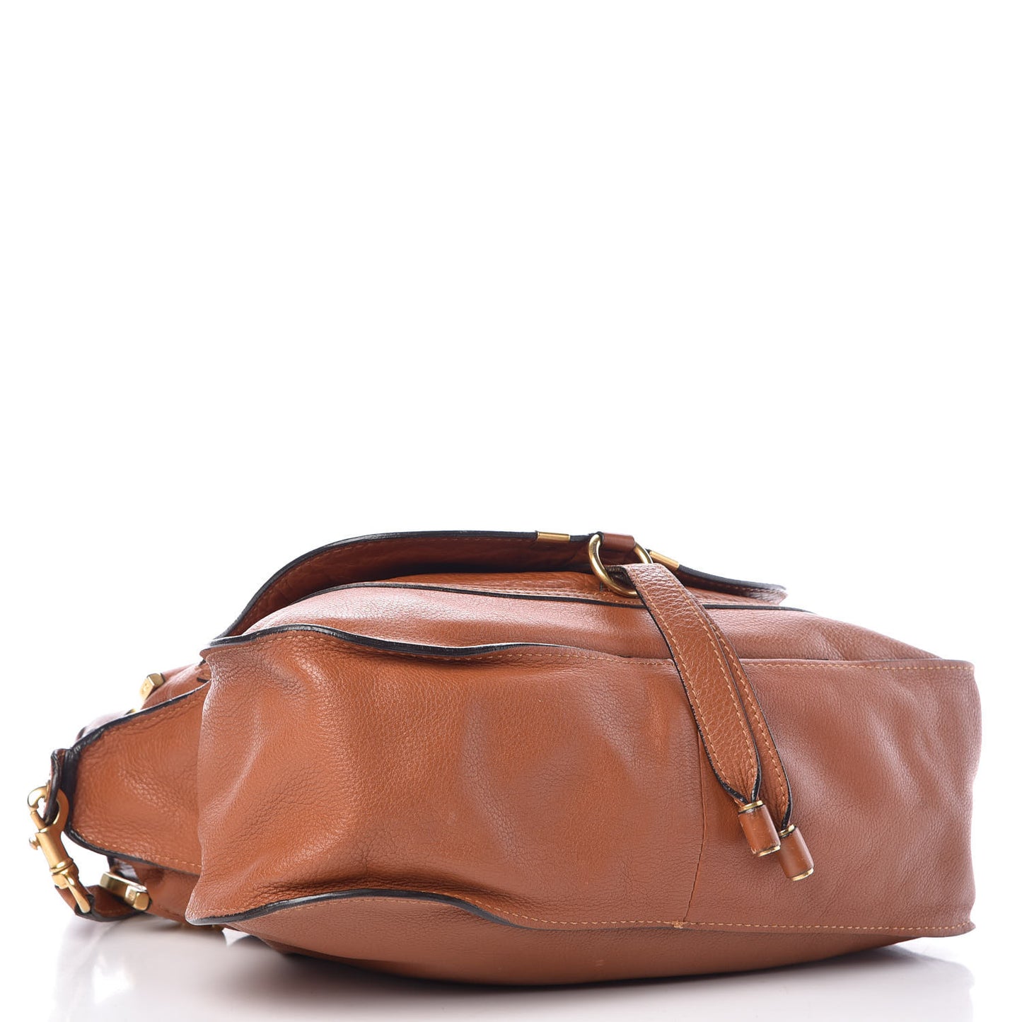 Calfskin Medium Marcie Satchel Tan