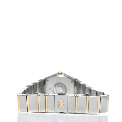 Omega Stainless Steel 18K Yellow Gold Diamond Bezel Mother of Pearl 24mm Constellation Quartz Watch 123.25.24.60.57.002 4 of 6