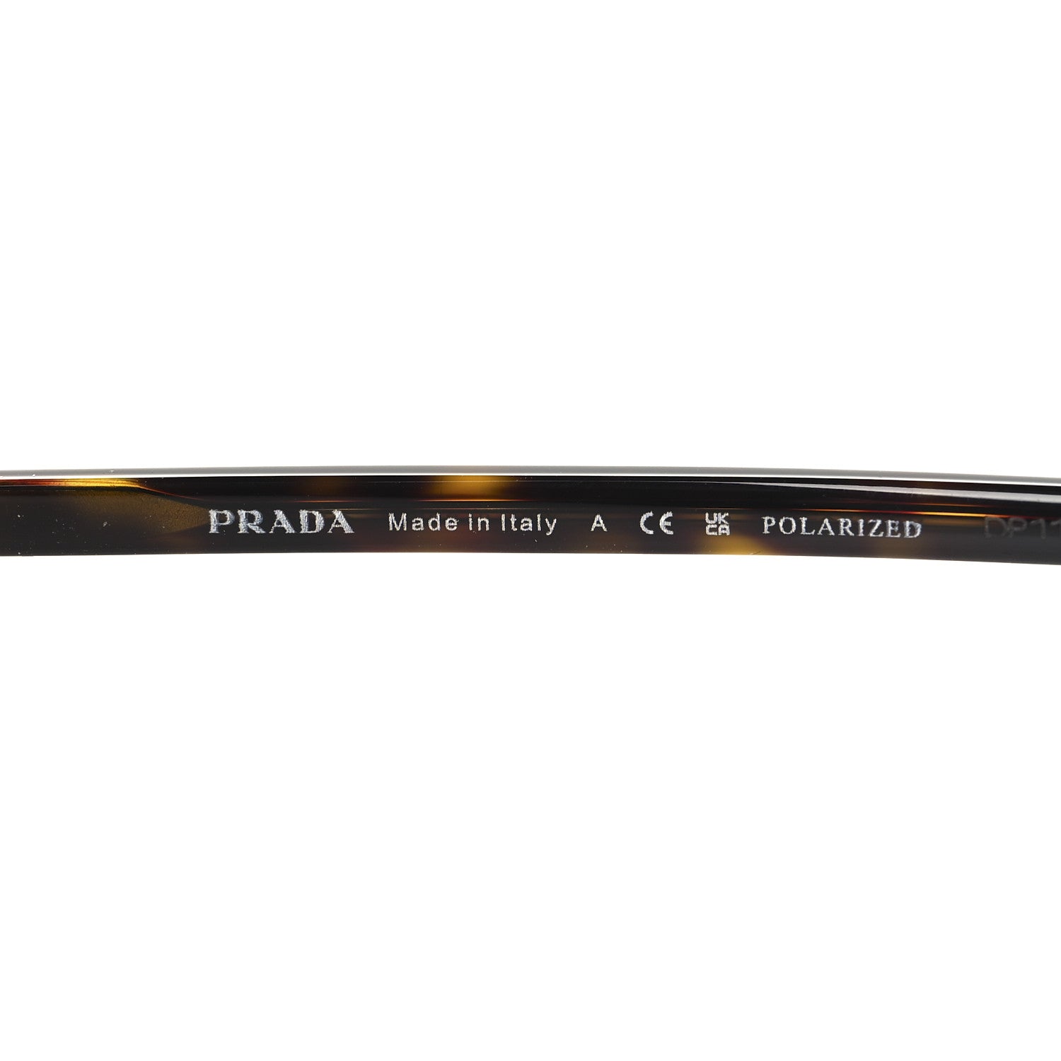 Prada Metal Logo Sunglasses SPR 58Y Gold Tortoise 5 of 7