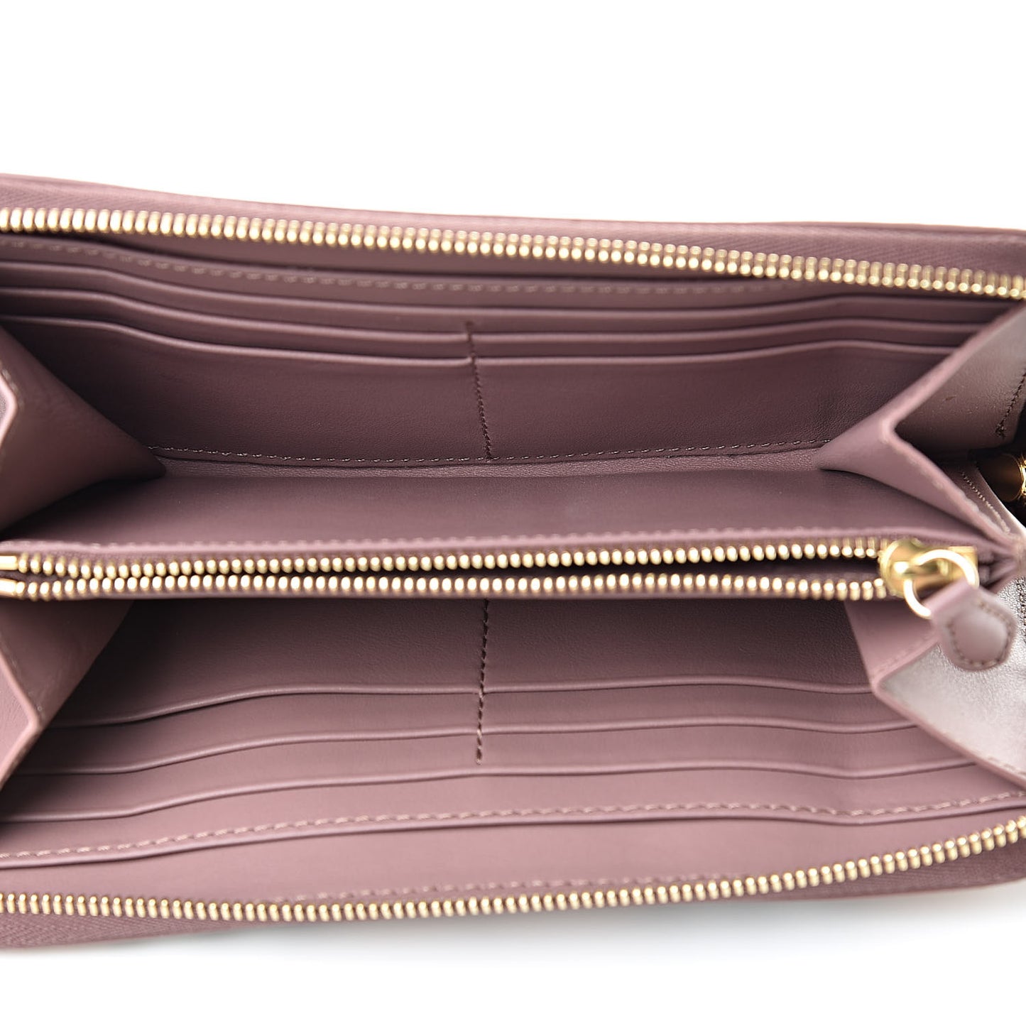 Haymarket Check Large Ziggy Zip Around Wallet Dusty Pink