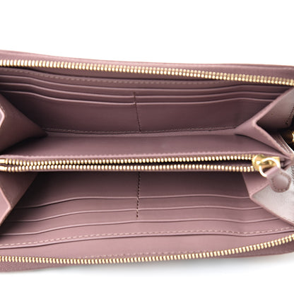 Burberry Haymarket Check Large Ziggy Zip Around Wallet Dusty Pink 5 of 9