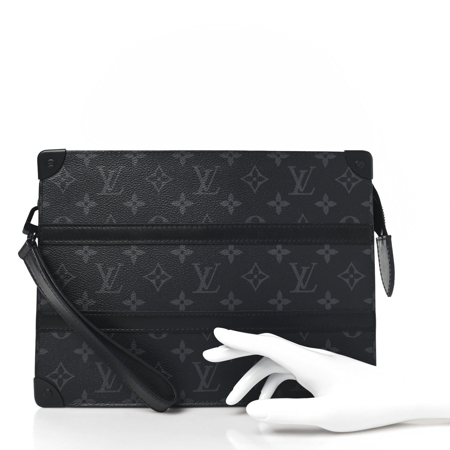 Louis Vuitton Monogram Eclipse Soft Trunk Clutch Pouch 2 of 6
