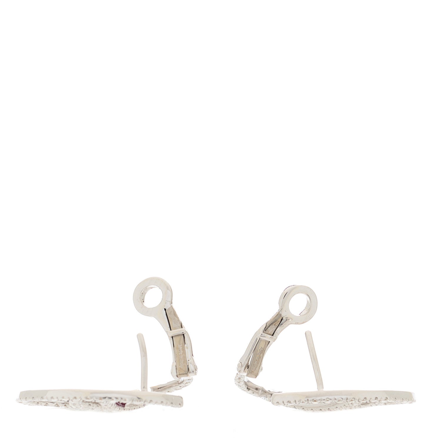 Damiani 18K White Gold Diamond Battito D’ali Earrings 3 of 5
