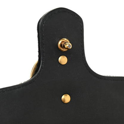 Gucci Velvet Matelasse Mini GG Marmont Shoulder Bag Black 10 of 15
