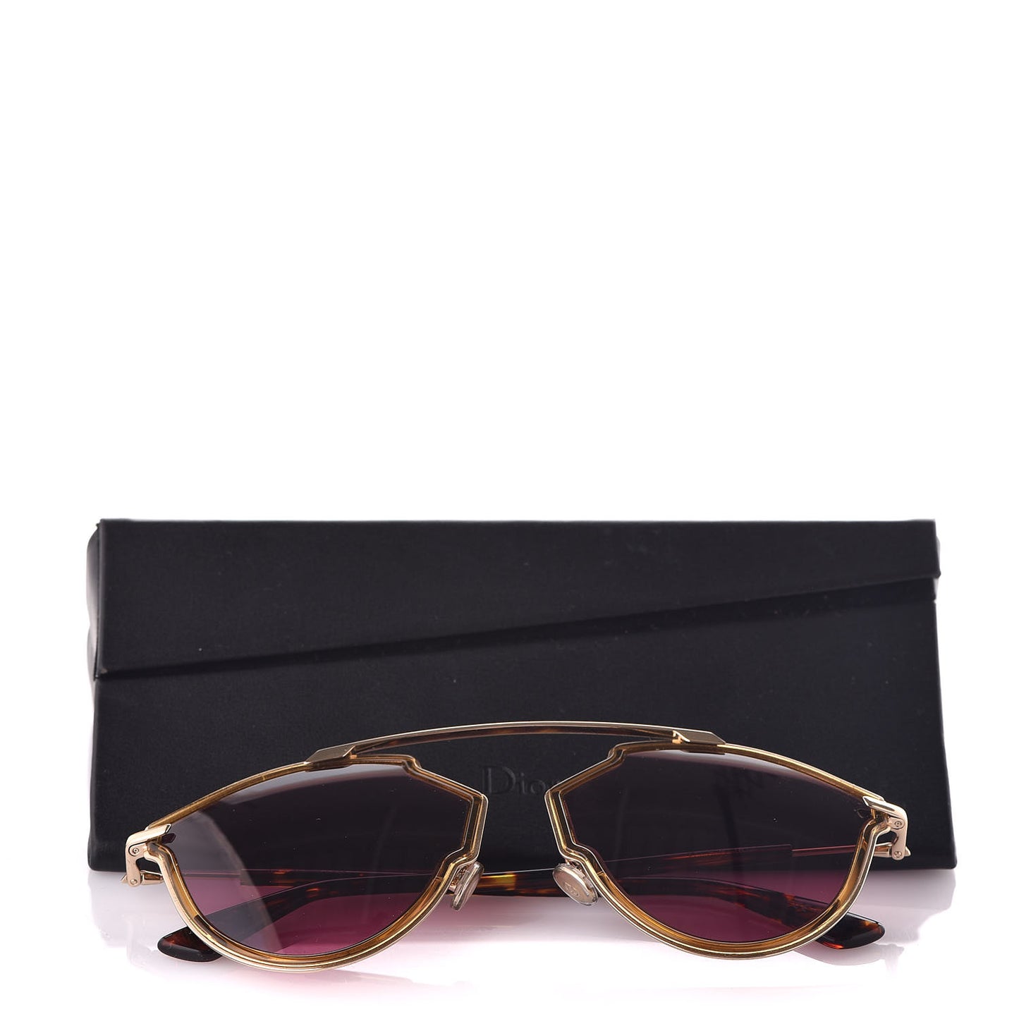 So Real Rise Sunglasses Yellow Gold Pink Havana