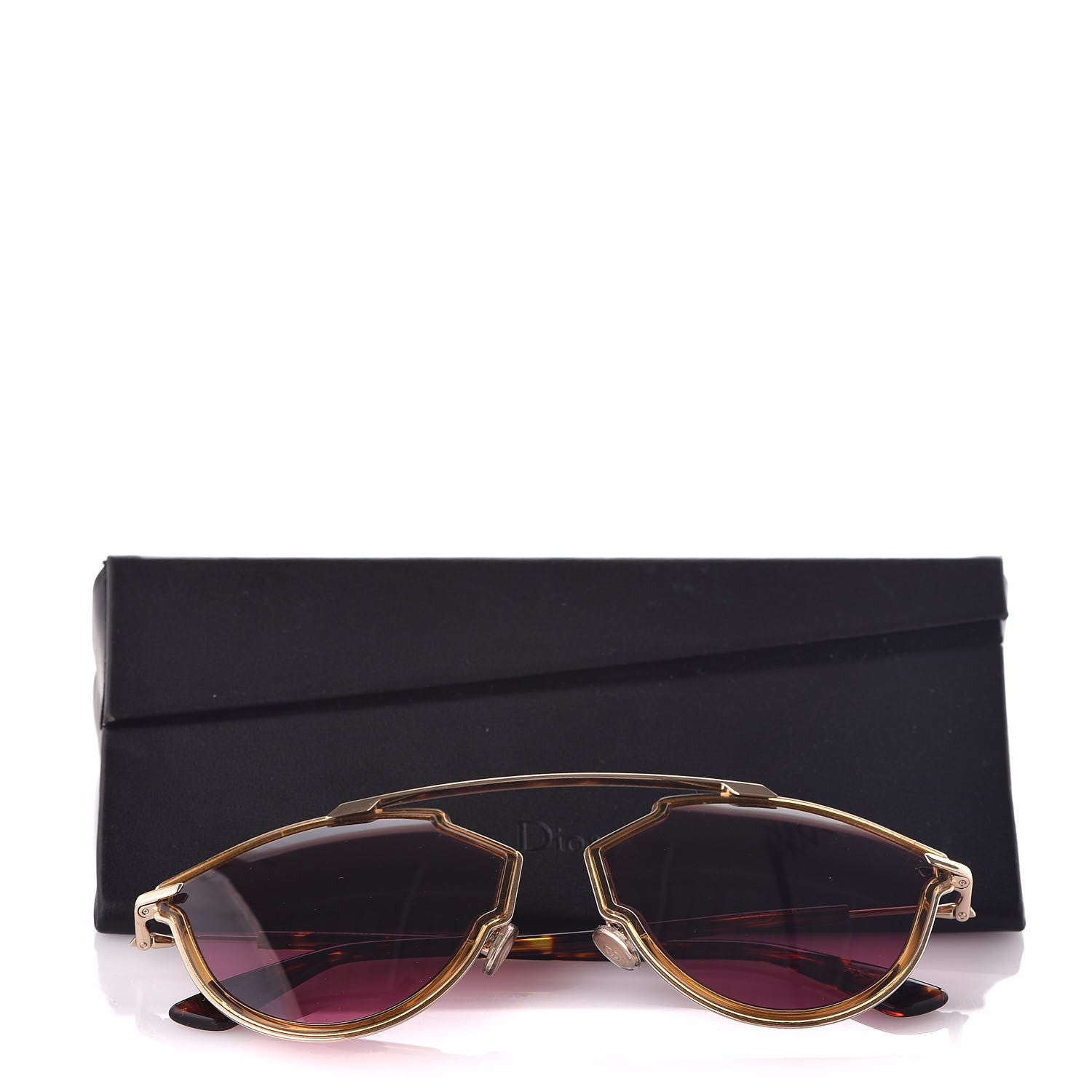 Christian Dior So Real Rise Sunglasses Yellow Gold Pink Havana 9 of 9
