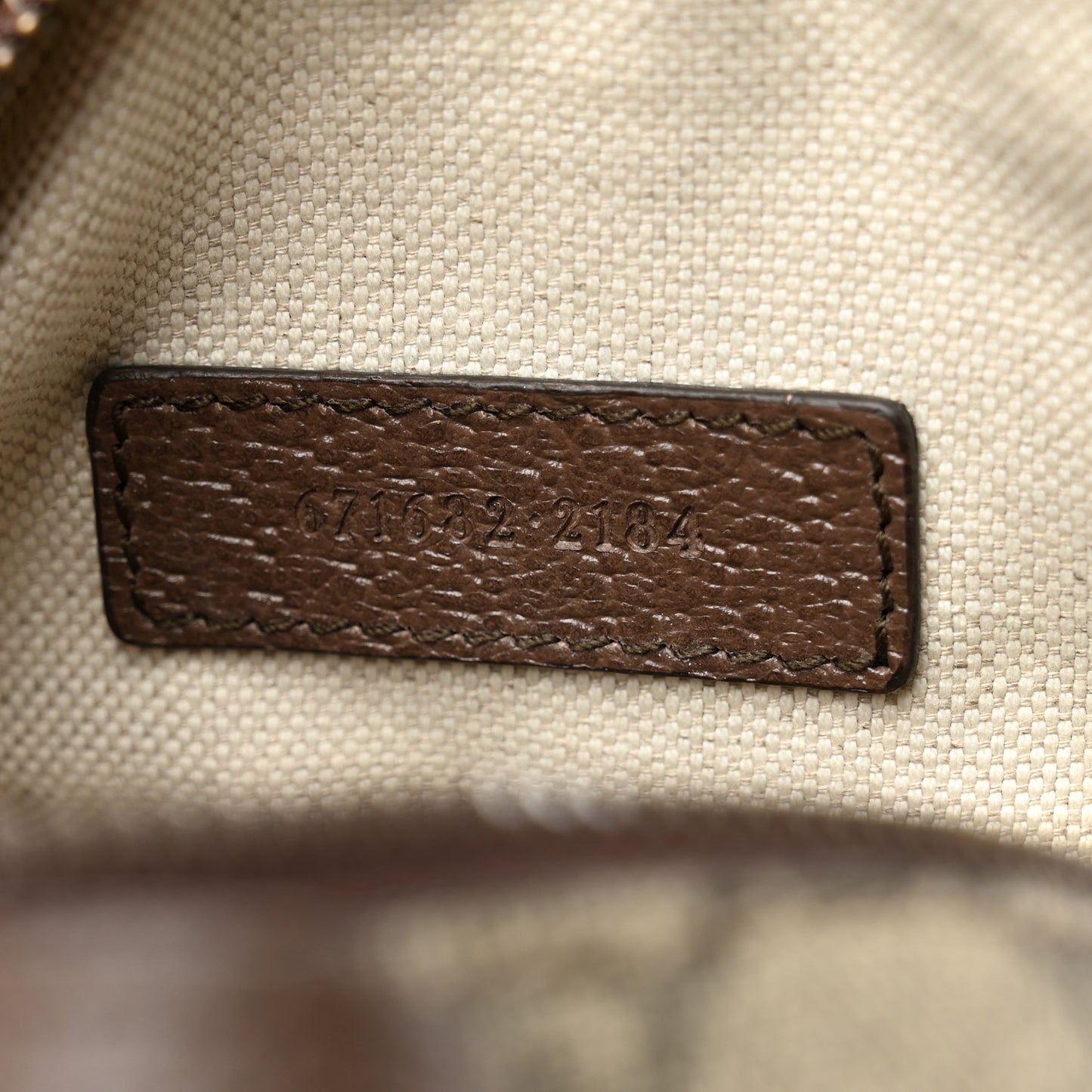 GG Supreme Monogram Web Mini Ophidia Double Zip Messenger Bag Beige New Acero