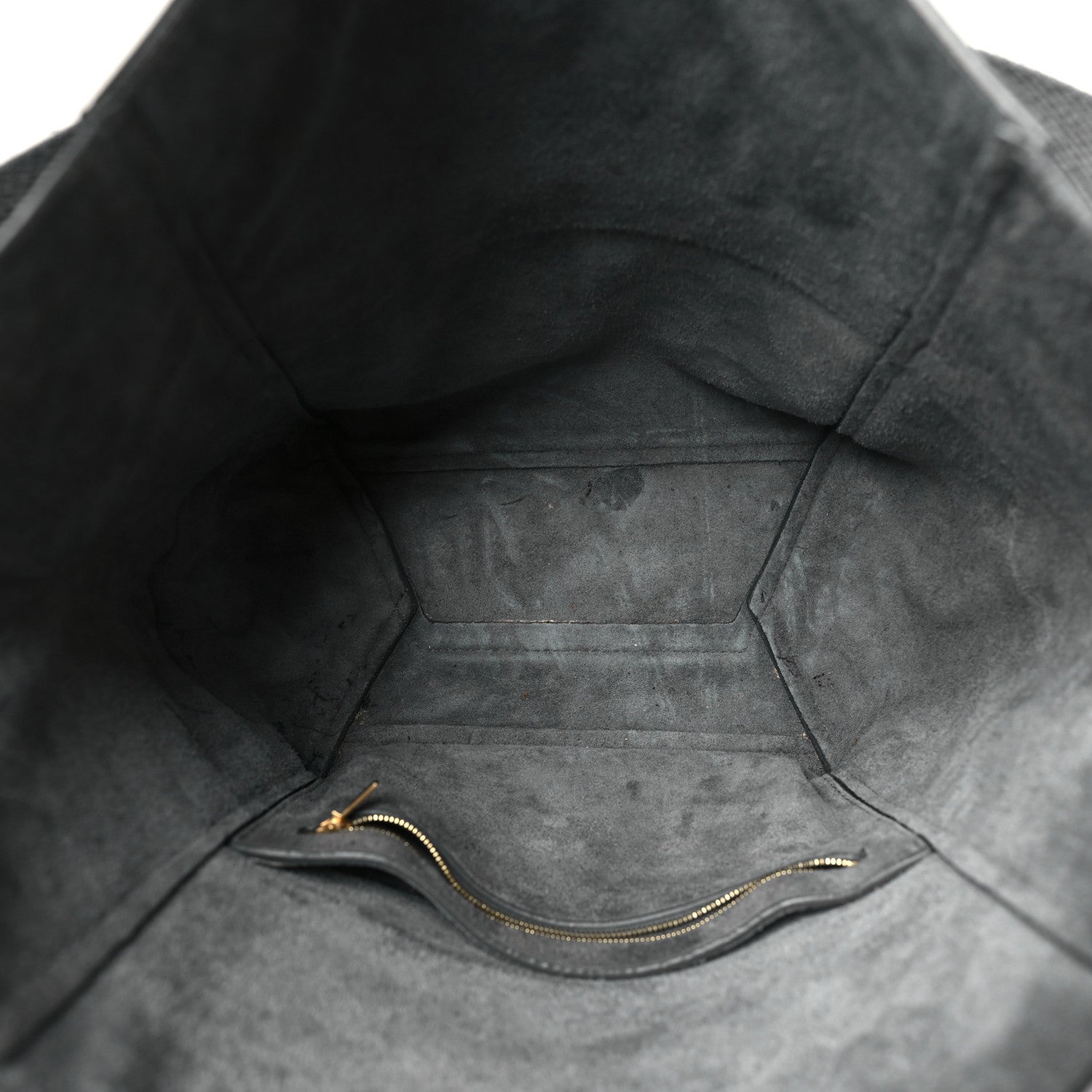 Celine Soft Grained Calfskin Sangle Bucket Bag Grey 5 of 12