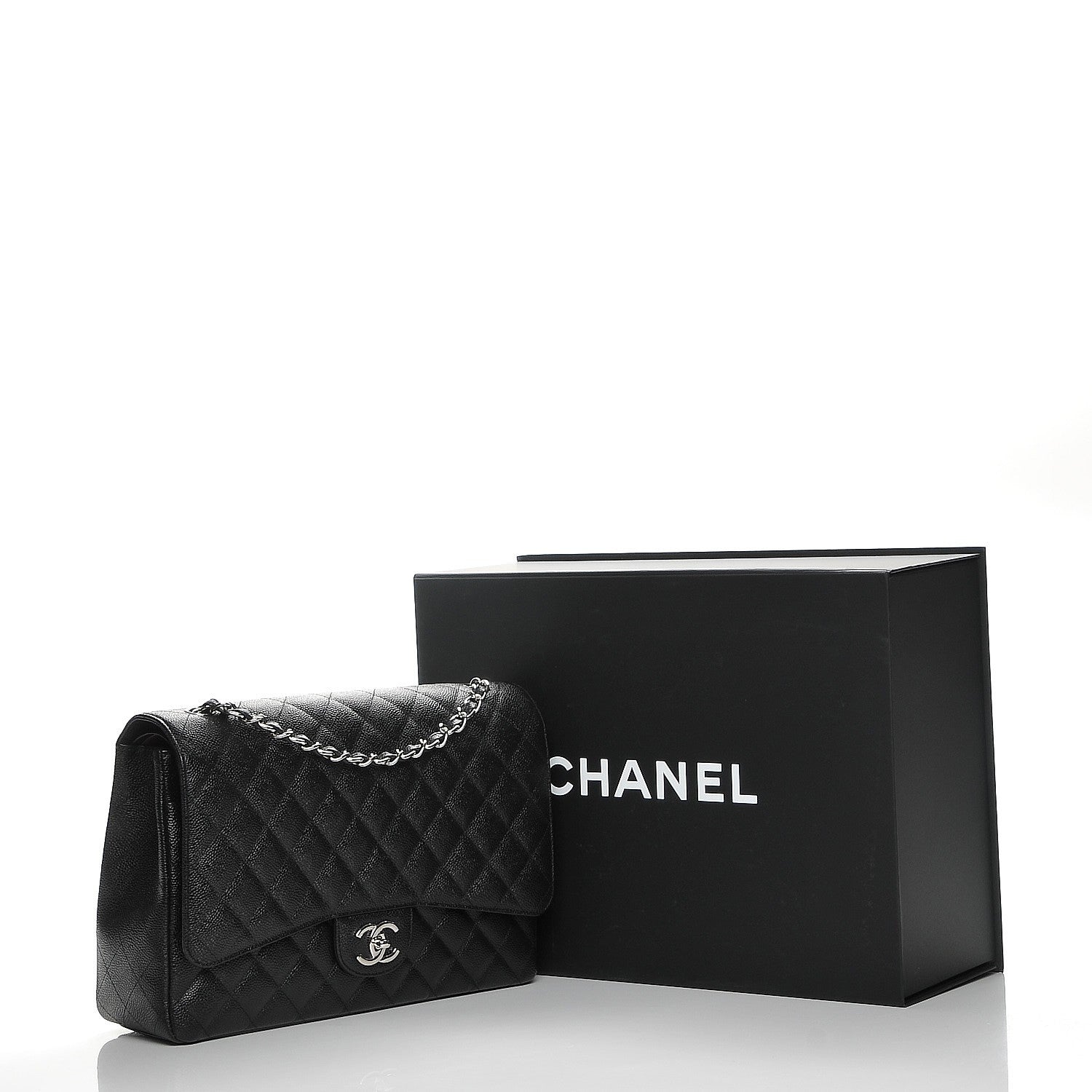 Chanel Caviar Quilted Maxi Double Flap Black 9 of 9