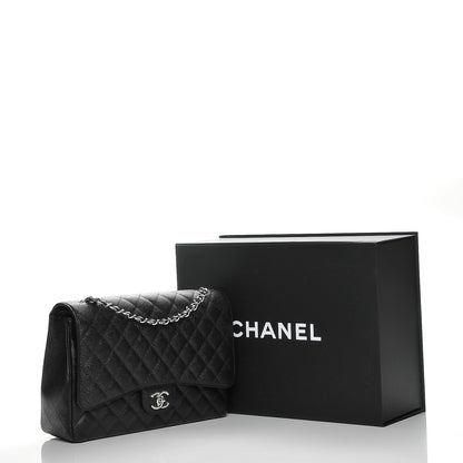 Chanel Caviar Quilted Maxi Double Flap Black 9 of 9
