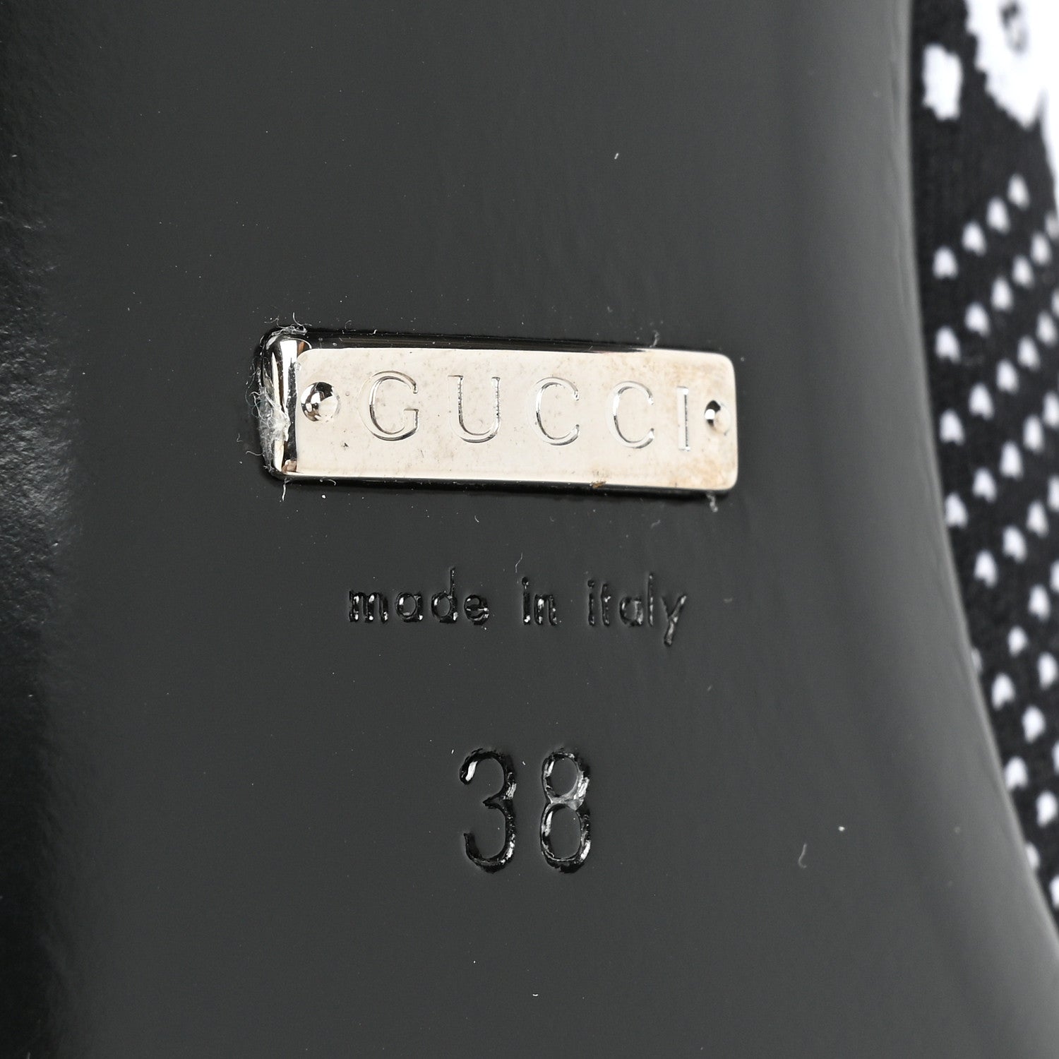 Gucci Technical Jersey Knit GG Monogram Square G 75mm Ankle Boots 38 Black Great White 6 of 9