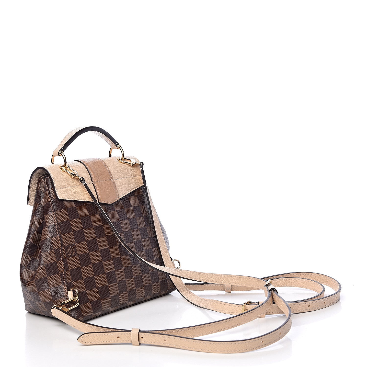 Louis Vuitton Damier Ebene Clapton Backpack Creme 3 of 10