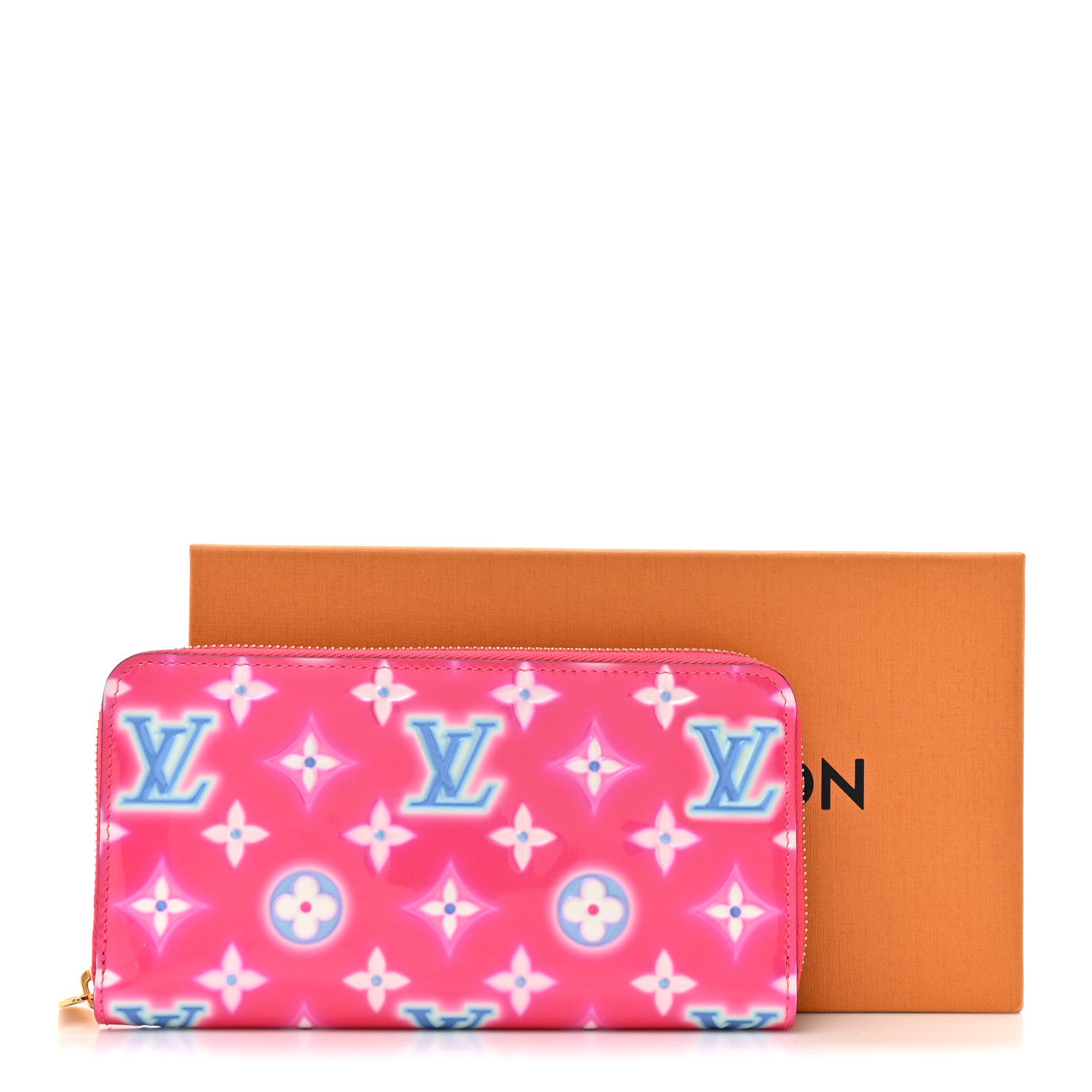 Louis Vuitton Vernis Valentine Zippy Wallet Fuchsia Neon 9 of 9