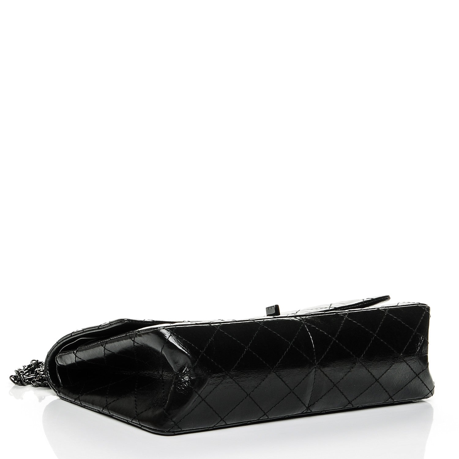 Chanel Glazed Calfskin Quilted 2.55 Reissue 226 Flap So Black 4 of 7