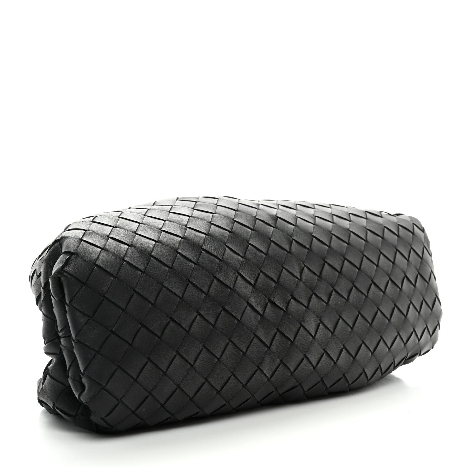 Bottega Veneta Nappa Maxi Intreccio The Pouch Oversized Clutch Black 4 of 10