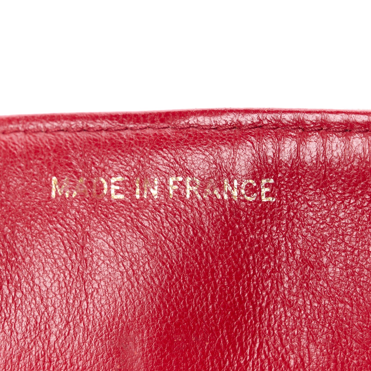 Lambskin Quilted Small Double Flap Red